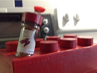 instructables SHIFT Lego Brick Spice Rack